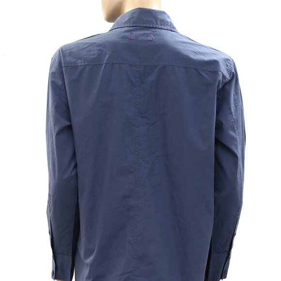 Voyageur By Mersea Brontë Relaxed Button Up Shirt Tunic Top Cotton S NEW - Picture 8 of 9